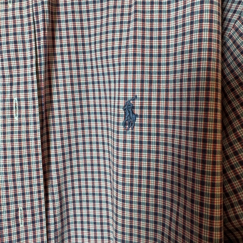 Ralph Lauren Blake Long Sleeve Button Down Checkered Shirt XL - Picture 4 of 5